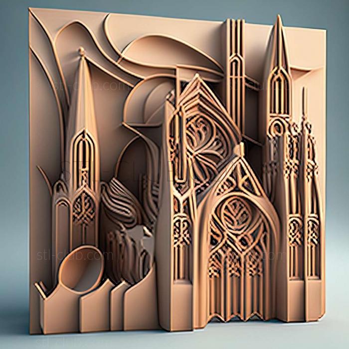 3D model church (STL)